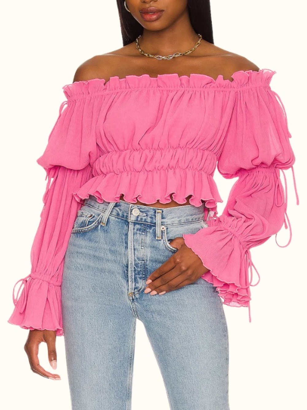Tularosa White Sands Blouse Off the Shoulder Top